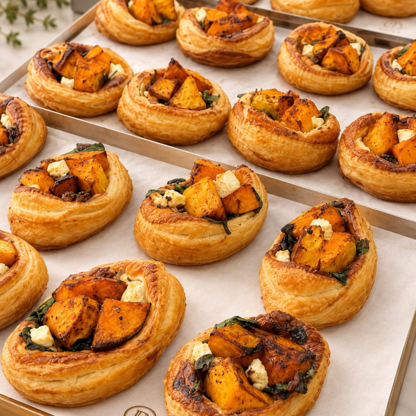 Roast pumpkin, caramelised onion & feta