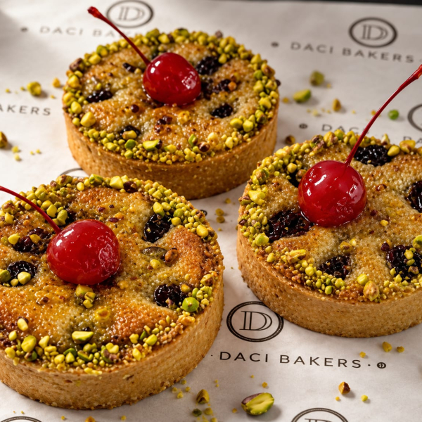Sour Cherry & Pistachio Tart