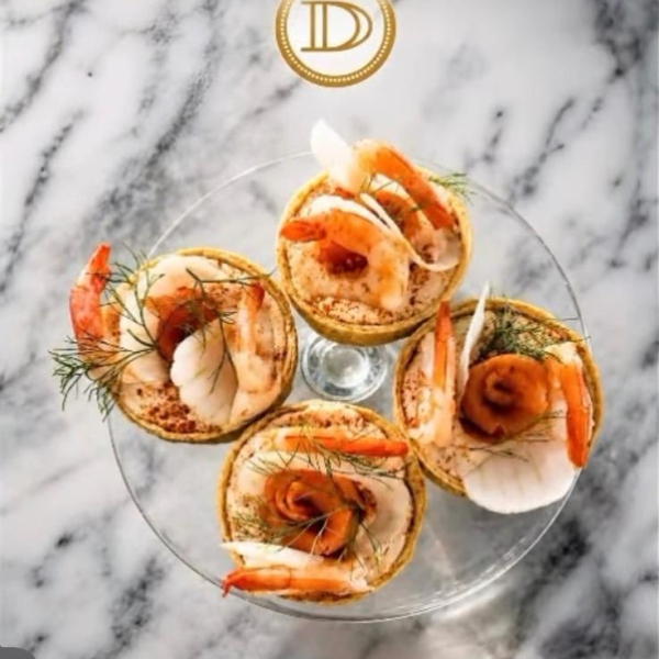 Prawn Fennel and Smoked Salmon Tart